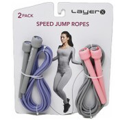 Wholesale - 2pk LAVENDER/CORAL SPEED JUMP ROPE C/P 36, UPC: 193242906299